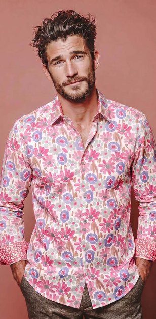 Hand-drawn floral print